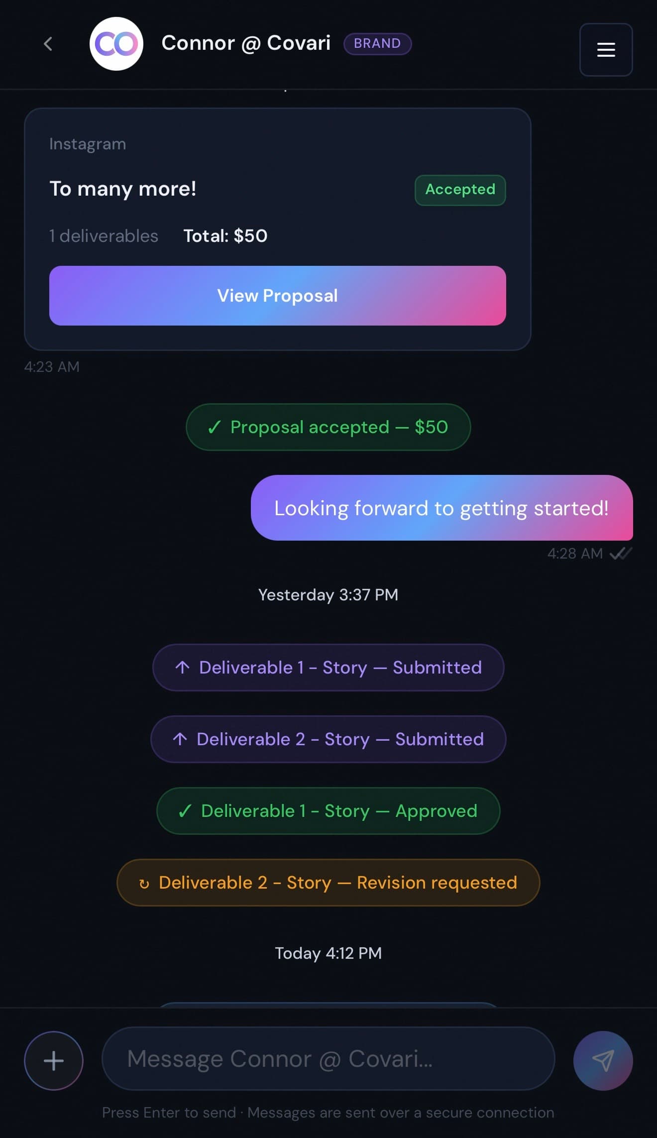Brand deals preview